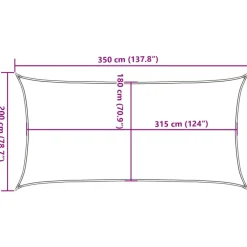 Aurinkopurje, 160 g/m² HDPE, eri värejä ja kokoja (16419)