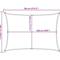 Aurinkopurje, 160 g/m² HDPE, eri värejä ja kokoja (16419)