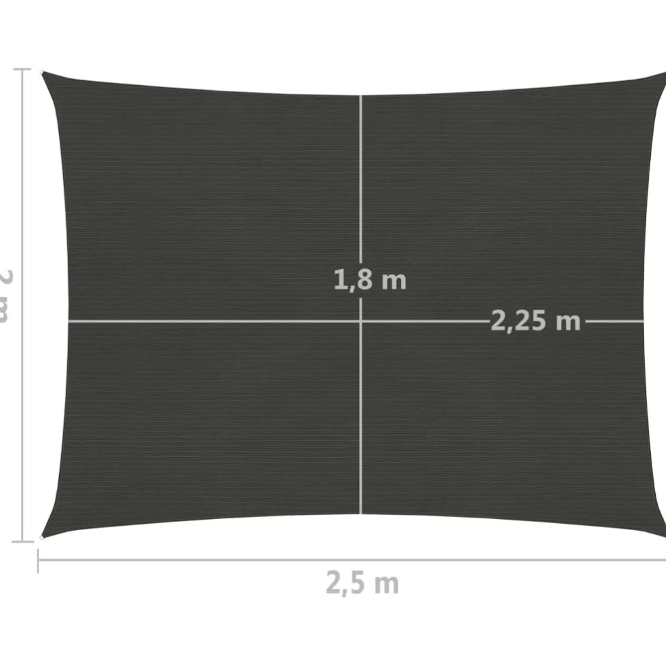 Aurinkopurje suorakulma, HDPE, 160g/m², eri kokoja ja värejä
