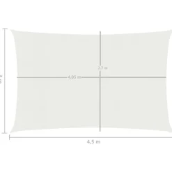 Aurinkopurje suorakulma, HDPE, 160g/m², eri kokoja ja värejä