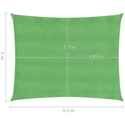 Aurinkopurje suorakulma, HDPE, 160g/m², eri kokoja ja värejä
