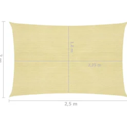 Aurinkopurje suorakulma, HDPE, 160g/m², eri kokoja ja värejä
