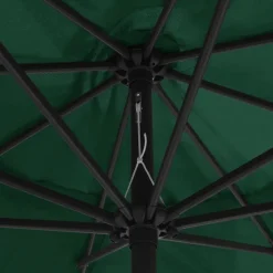 Aurinkovarjo metallirunko 400 cm vihreä