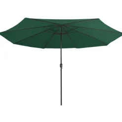 Aurinkovarjo metallirunko 400 cm vihreä