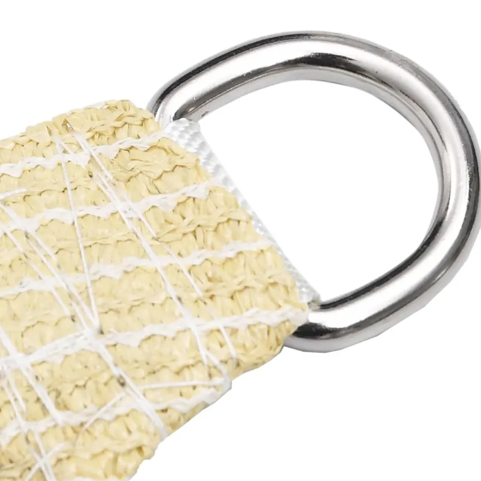 Aurinkovarjo purje HDPE kolmikulmainen 3.6x3.6x3.6 m beige