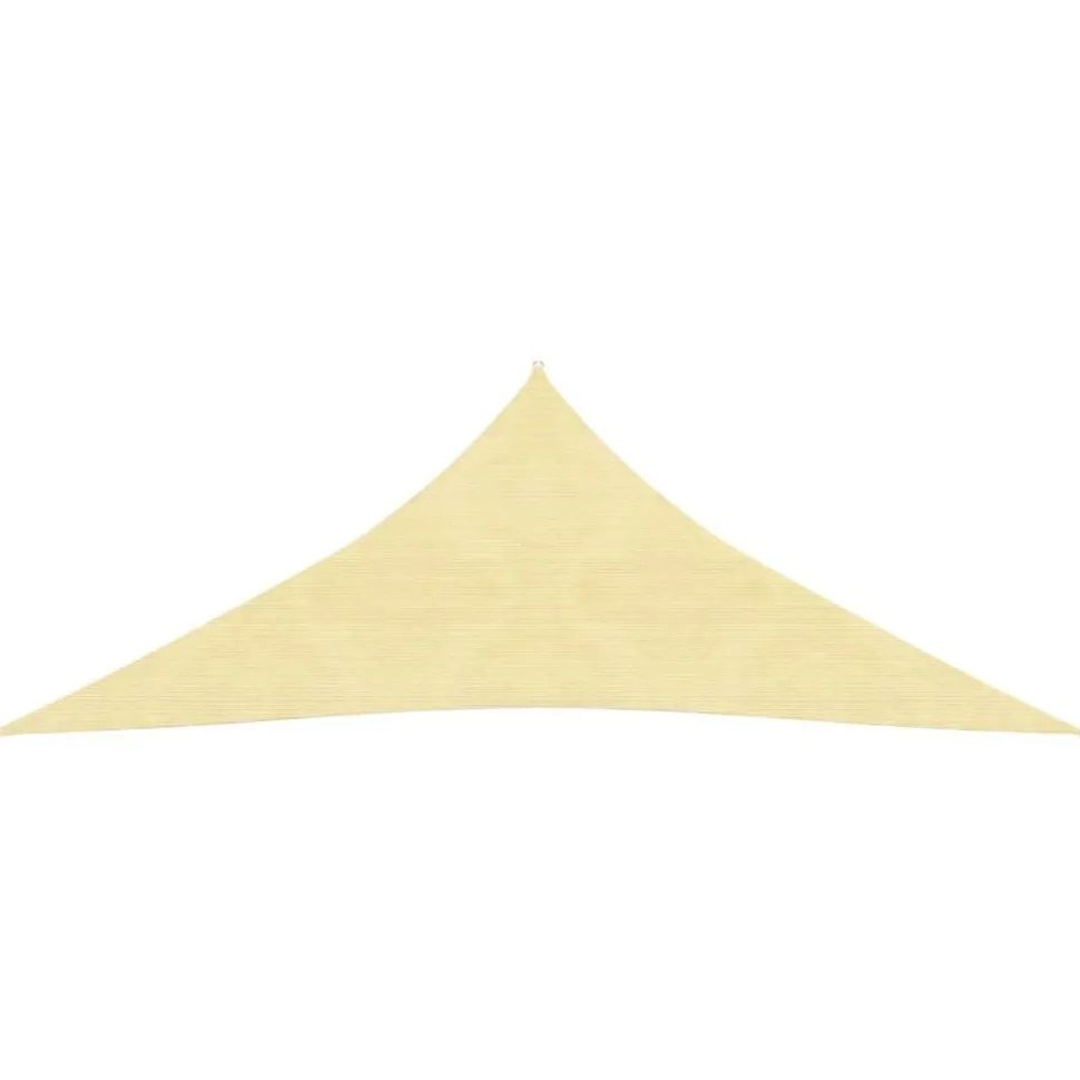 Aurinkovarjo purje HDPE kolmikulmainen 3.6x3.6x3.6 m beige