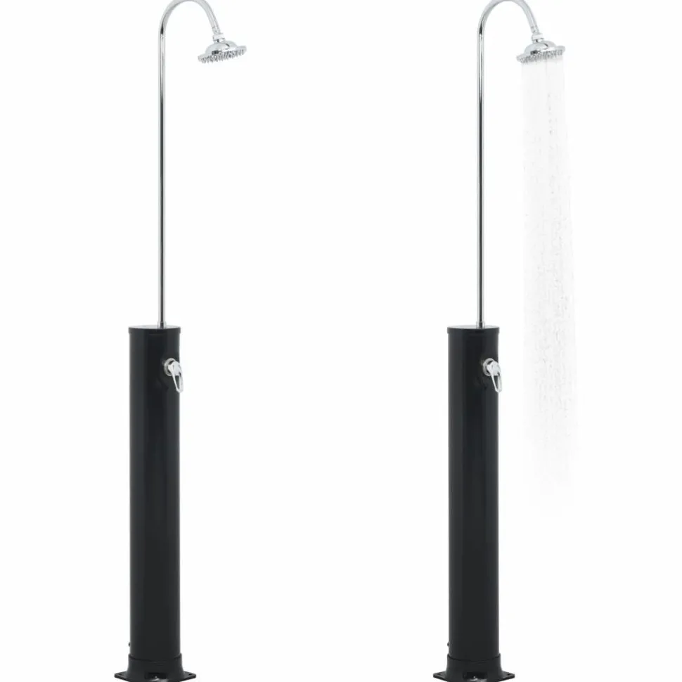 Aurinkovoimasuihku 214 cm 20l musta