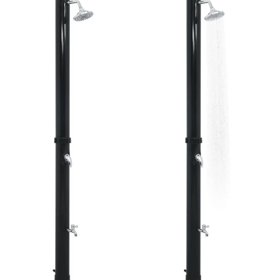 Aurinkovoimasuihku 220 cm 20 l musta