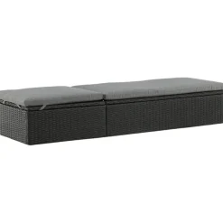 Aurinkovuode Venture Home Quad, pehmusteilla, harmaa/musta