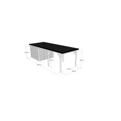 Autokatos Holzbrüder Ralf 42m2, kantavuus 250 kg/m²
