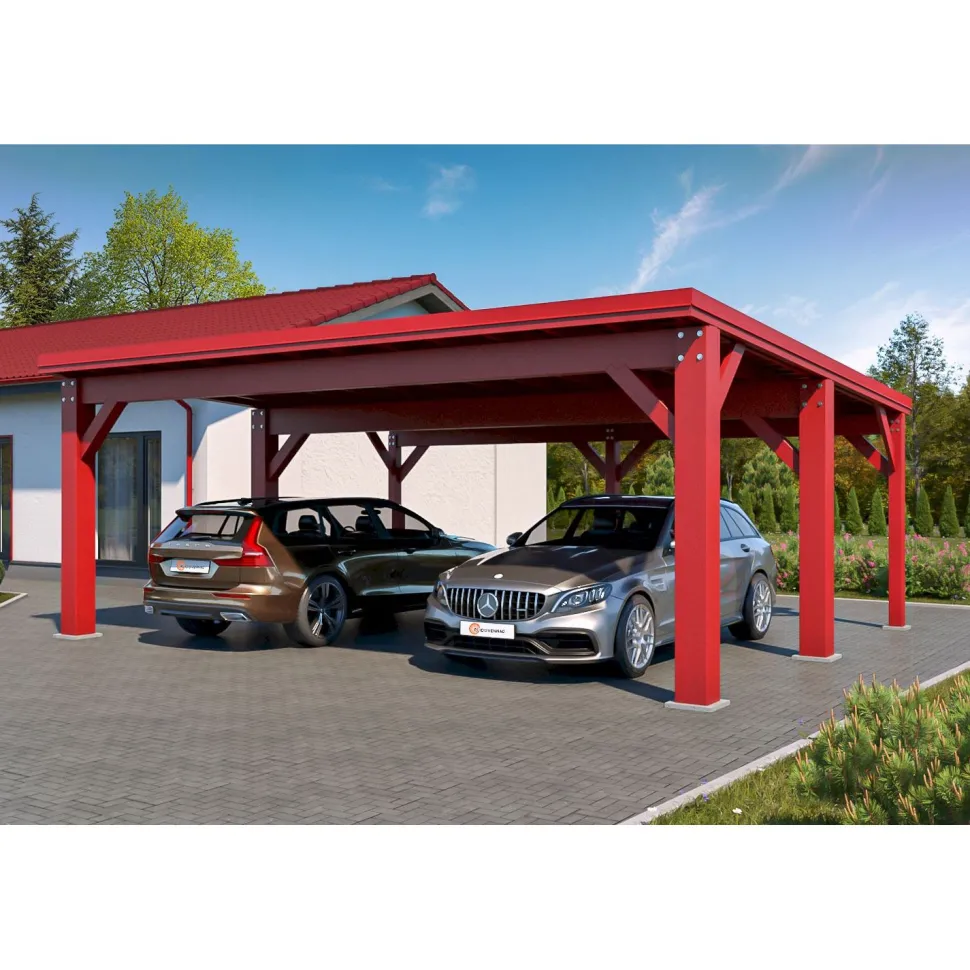 Autokatos Holzbrüder Ralf 42m2, kantavuus 250 kg/m²