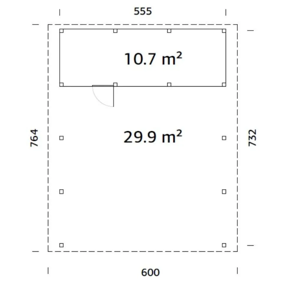 Autokatos Palmako Karl, vajalla, 40,6 m2 CP5673-1