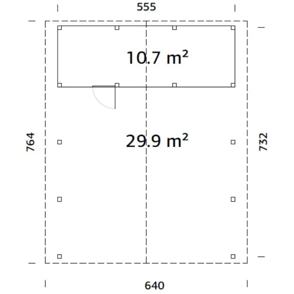 Autokatos Palmako Robert, vajalla, 40,6 m2 CP5636