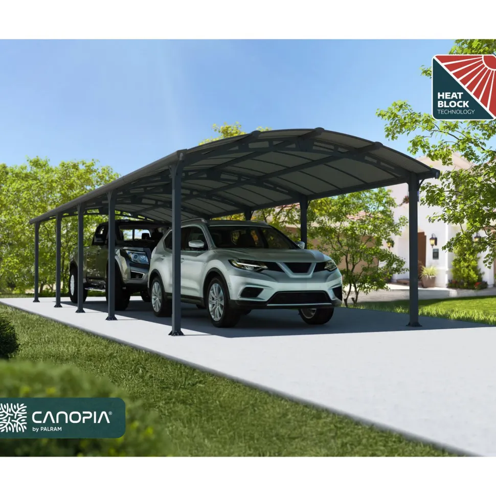 Autokatos Palram-Canopia Arcadia, harmaa, eri kokoja