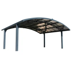 Autokatos Palram-Canopia Arizona Breeze Wings&Arch, 26.9m², kahdelle autolle, tummanharmaa/harmaa