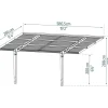 Autokatos Palram-Canopia Sydney Wave, 16.8m², musta