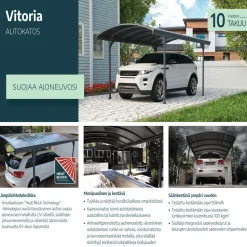 Autokatos Palram-Canopia Vitoria 5000 14,6 m² harmaa