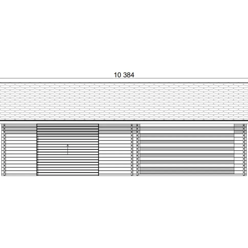 Autotalli ja autokatos LP Garden AT30KL, 29.9m² + 24m²
