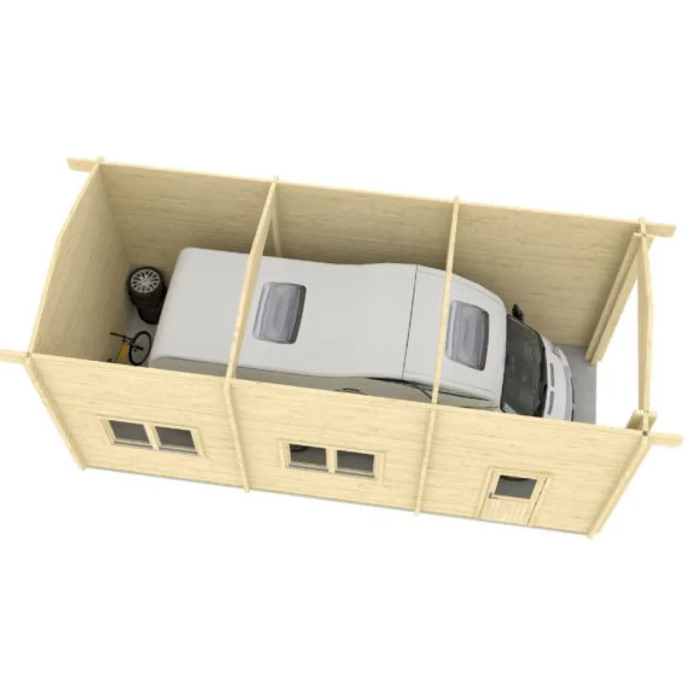 Autotalli matkailuautolle Tene Caravan 70