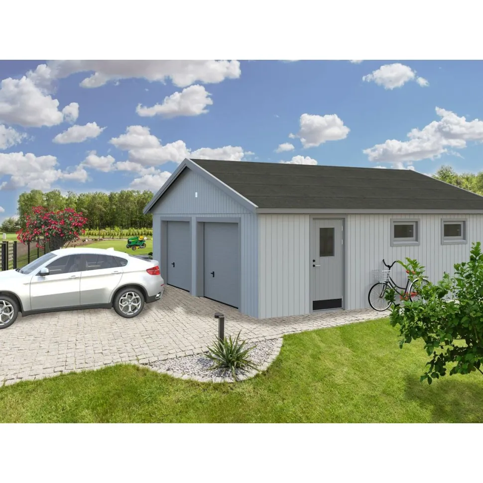 Autotalli Palmako Andre nosto-ovella 44,7 m²