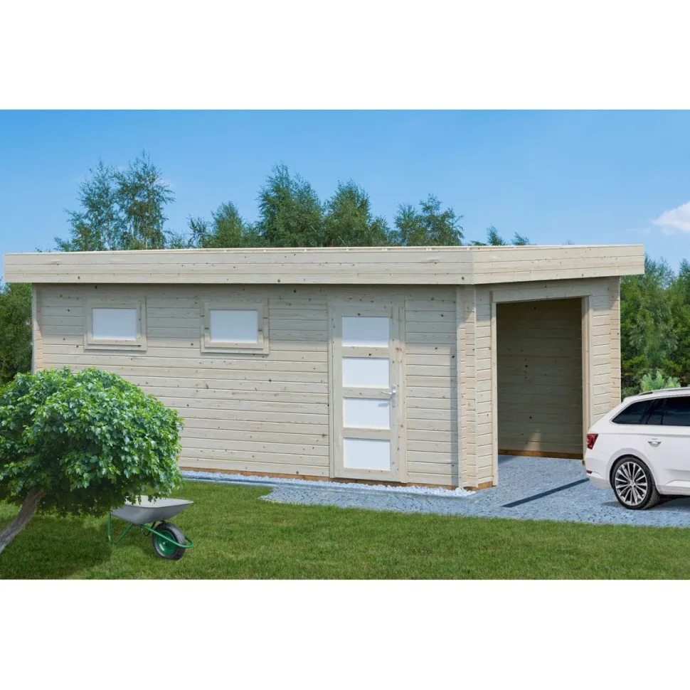 Autotalli Palmako Rasmus, ilman ovea, 19m² FR44-3857-7