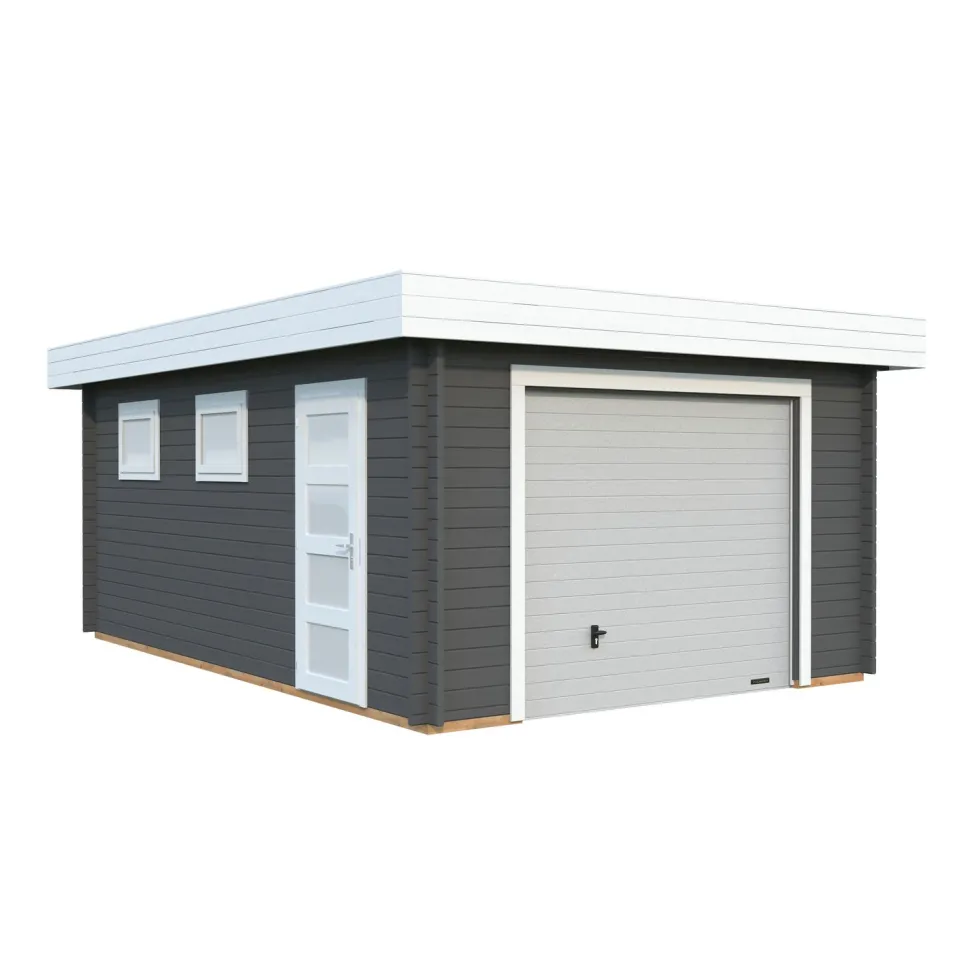Autotalli Palmako Rasmus, nosto-ovella, 19m² FR44-3857-5