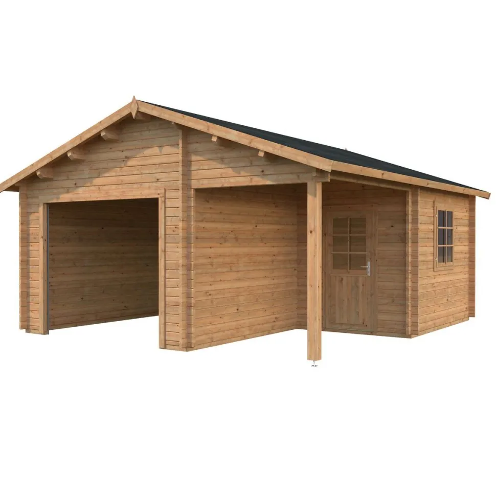 Autotalli Palmako Roger ilman ovea 21,9+5,2 m²