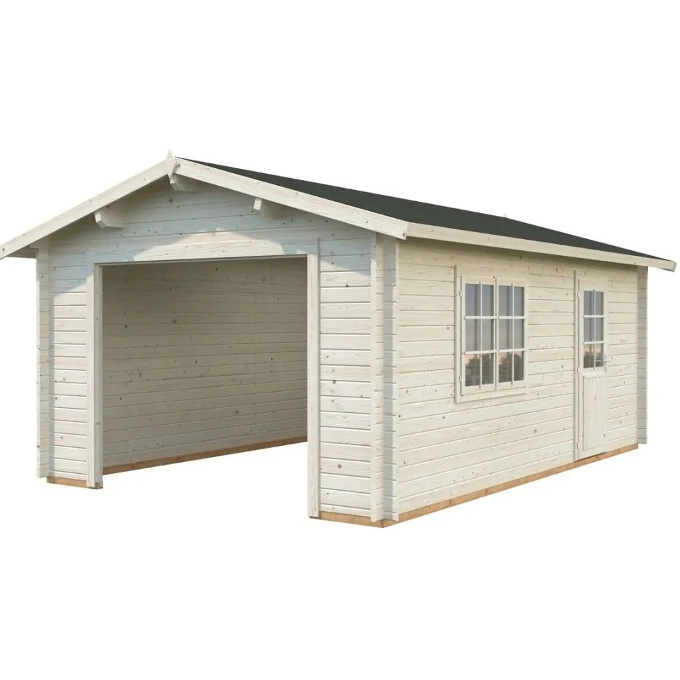 Autotalli Palmako Roger, ilman ovea, 19m² FR44-3857-8