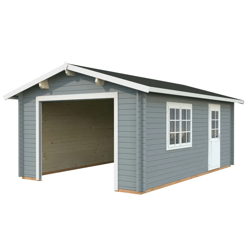 Autotalli Palmako Roger, ilman ovea, 19m² FR44-3857-8