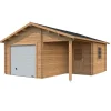 Autotalli Palmako Roger nosto-ovella 21,9+5,2 m²