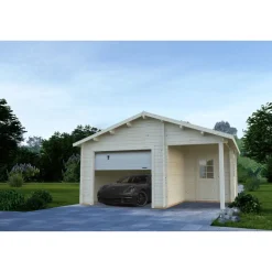 Autotalli Palmako Roger, nosto-ovella, 19m² FR44-3857-2