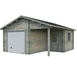Autotalli Palmako Roger nosto-ovella 21,9+5,2 m²