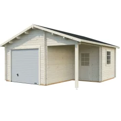 Autotalli Palmako Roger nosto-ovella 21,9+5,2 m²