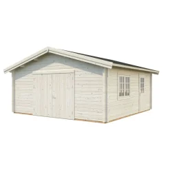 Autotalli Palmako Roger, puuovella, 27,7m² FR70-5656-1