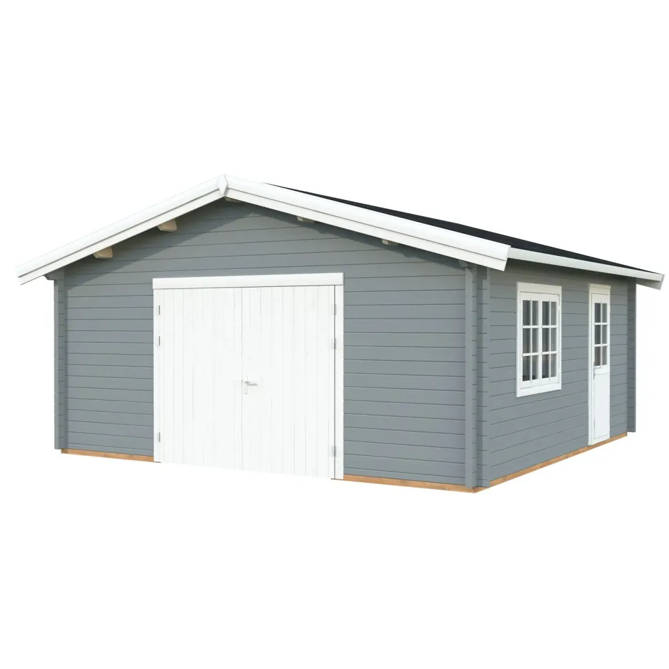 Autotalli Palmako Roger, puuovella, 27,7m² FR70-5656-1