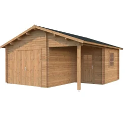 Autotalli Palmako Roger puuovella 21,9+5,2 m²