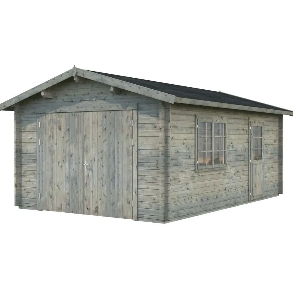 Autotalli Palmako Roger, puuovella, 19m² FR44-3857