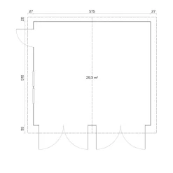 Autotalli Tene D 40, 29.3m²