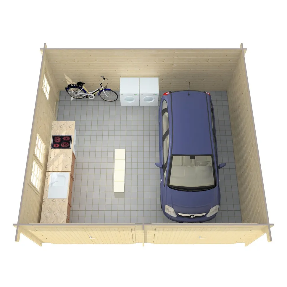 Autotalli Tene D 70, 29.3m²