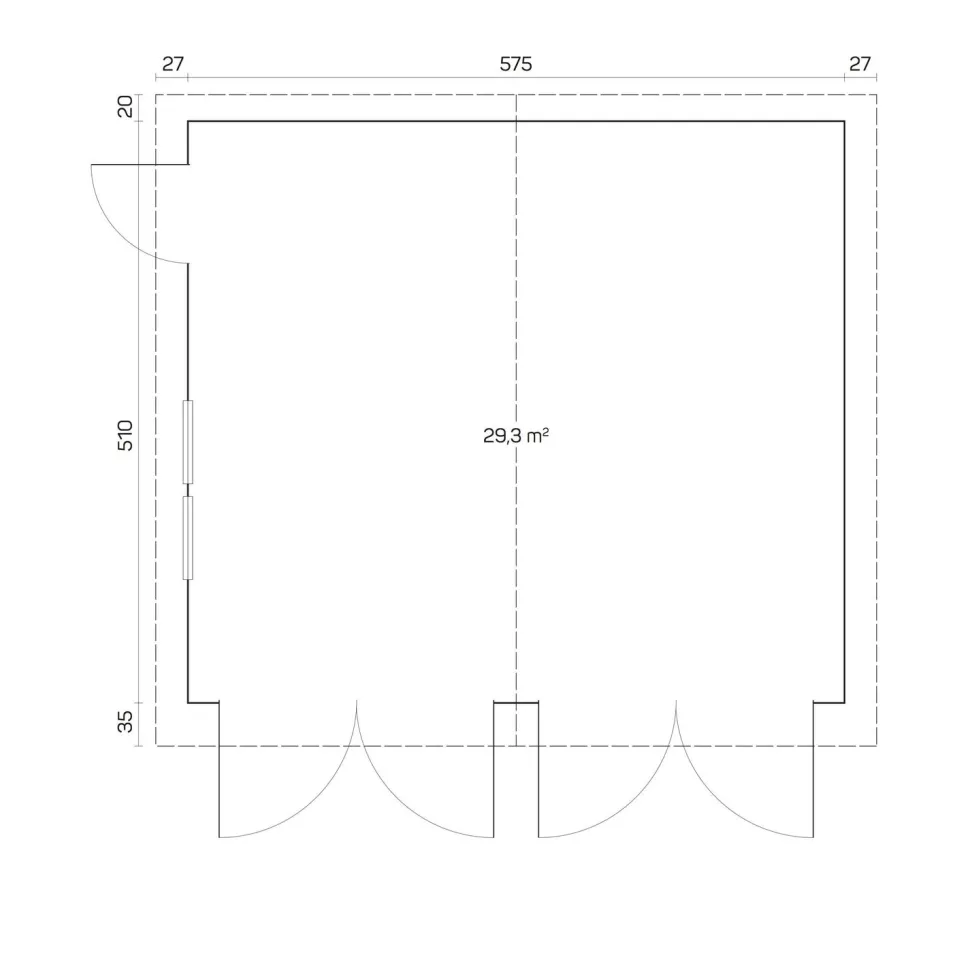 Autotalli Tene D 70, 29.3m²