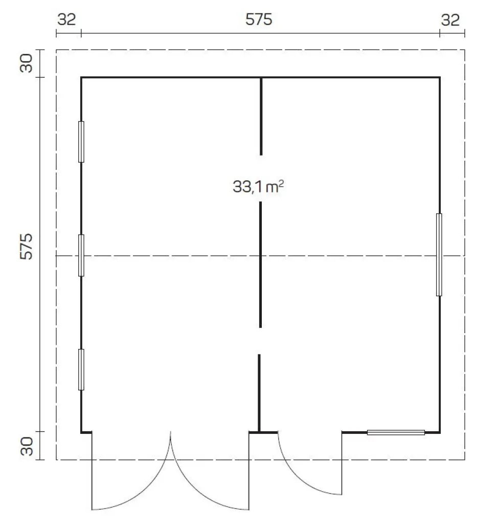 Autotalli Tene Mikkeli, 33.1m²