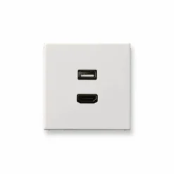 AV-rasia Ensto Intro - MALS1163 HDMI/USB valkoinen
