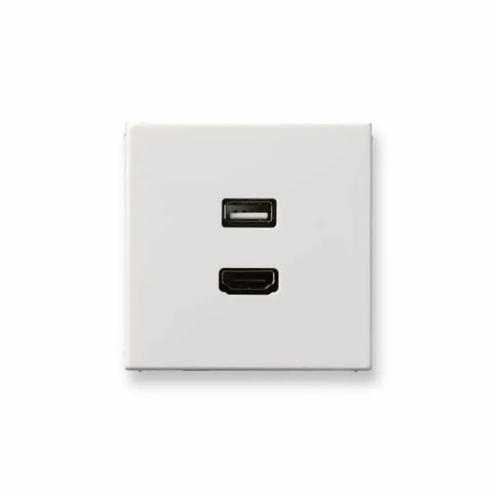 AV-rasia Ensto Intro - MALS1163 HDMI/USB valkoinen