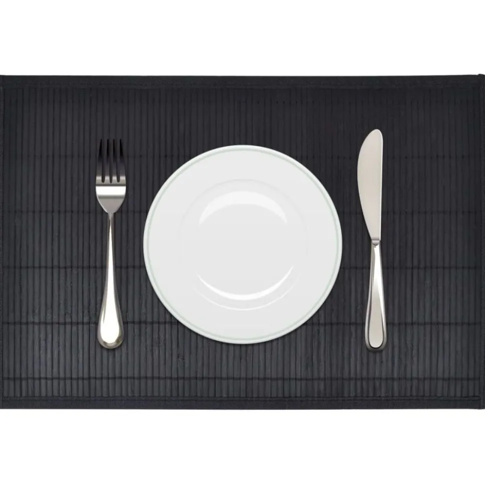 Bambu tabletti 6 kpl 30 x 45 cm musta