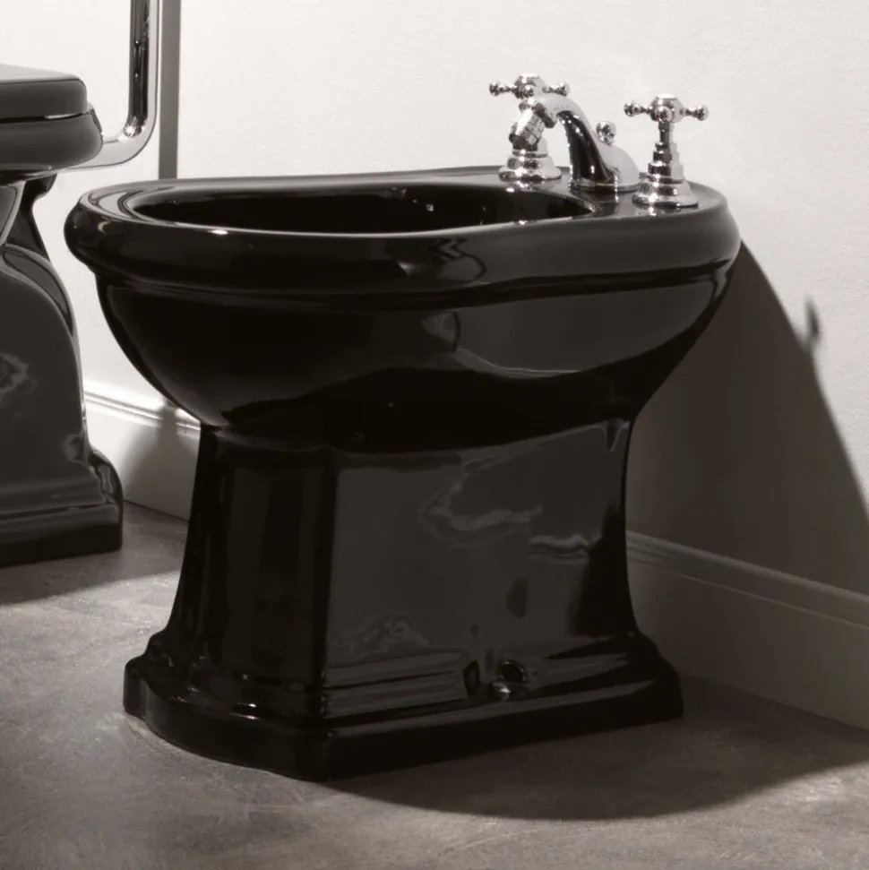Bidee Lavabo Retro, kiiltävä musta