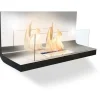 Biotakka Wall Flame, 83x46x40cm, rosteri/musta, seinään