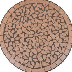 Bistropöytä 60 cm terrakotta mosaiikki