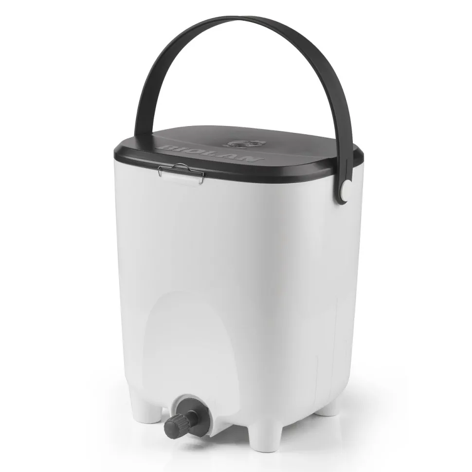 Bokashi keittiökompostori Biolan, 10l, valkoinen