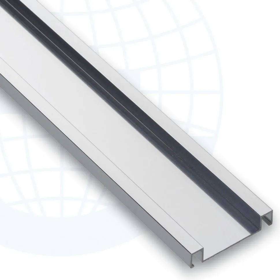 Boordilistan pohjaprofiili mosaiikille Euroshrink rst 227s, 52mm x 2.5m, kiiltävä teräs