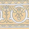 Boordi Paintpart Mormorstid 4838-3, ornamentti, keltainen